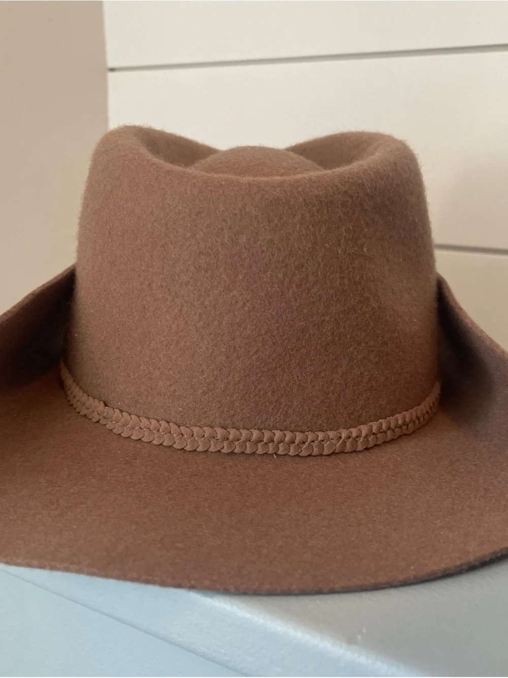Vintage Baby Gymboree Classic light Brown Wool Felt Cowboy Hat